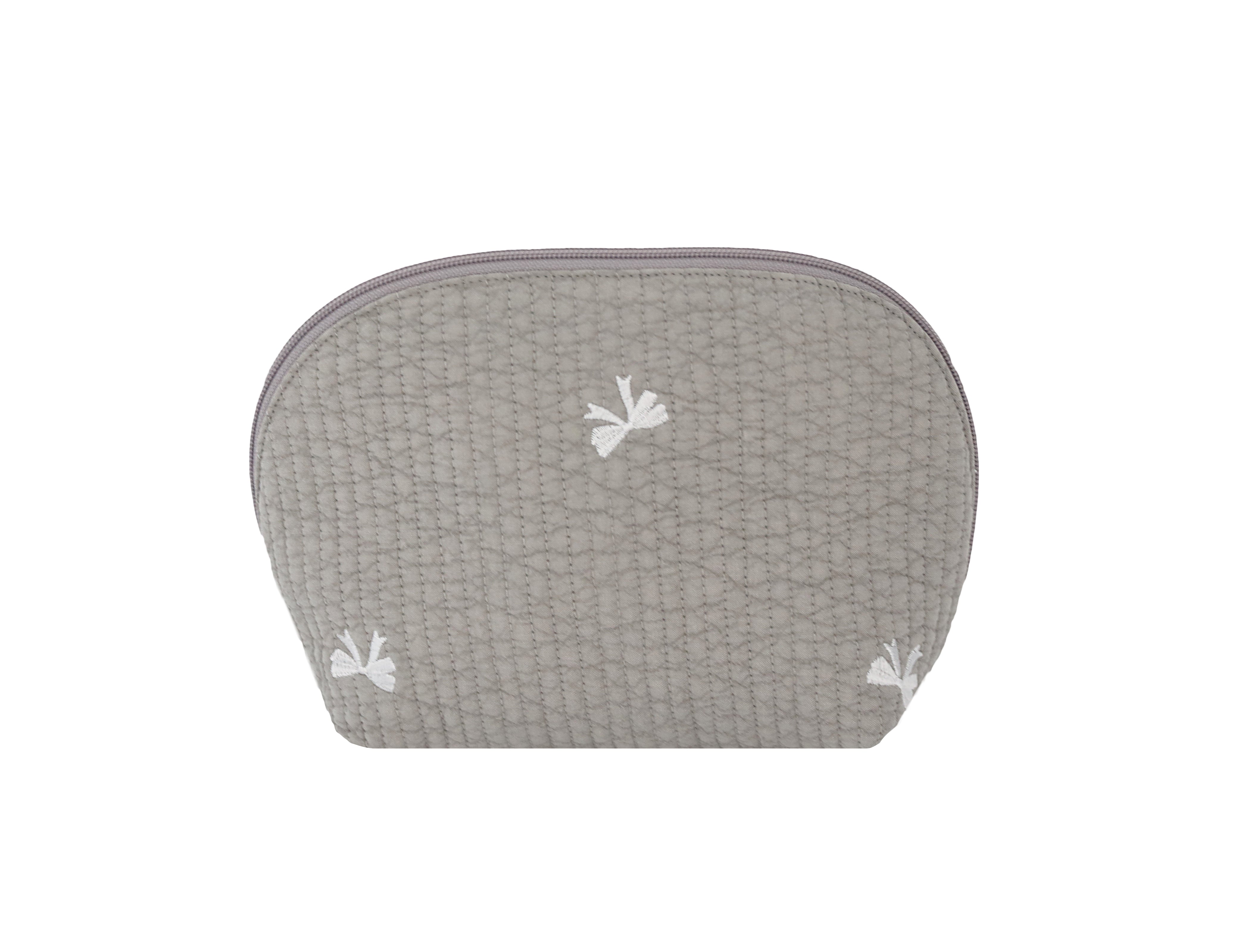 Quilted Embroidered Mom's Essential Pouch  | Multiple Sizes