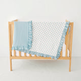 Darling Dots Reversible Multi-Layer Gauze Baby Blanket | LOA DAISY