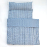 Reversible Brown Gingham Portable Nap Mat Blanket  | LOA DAISY