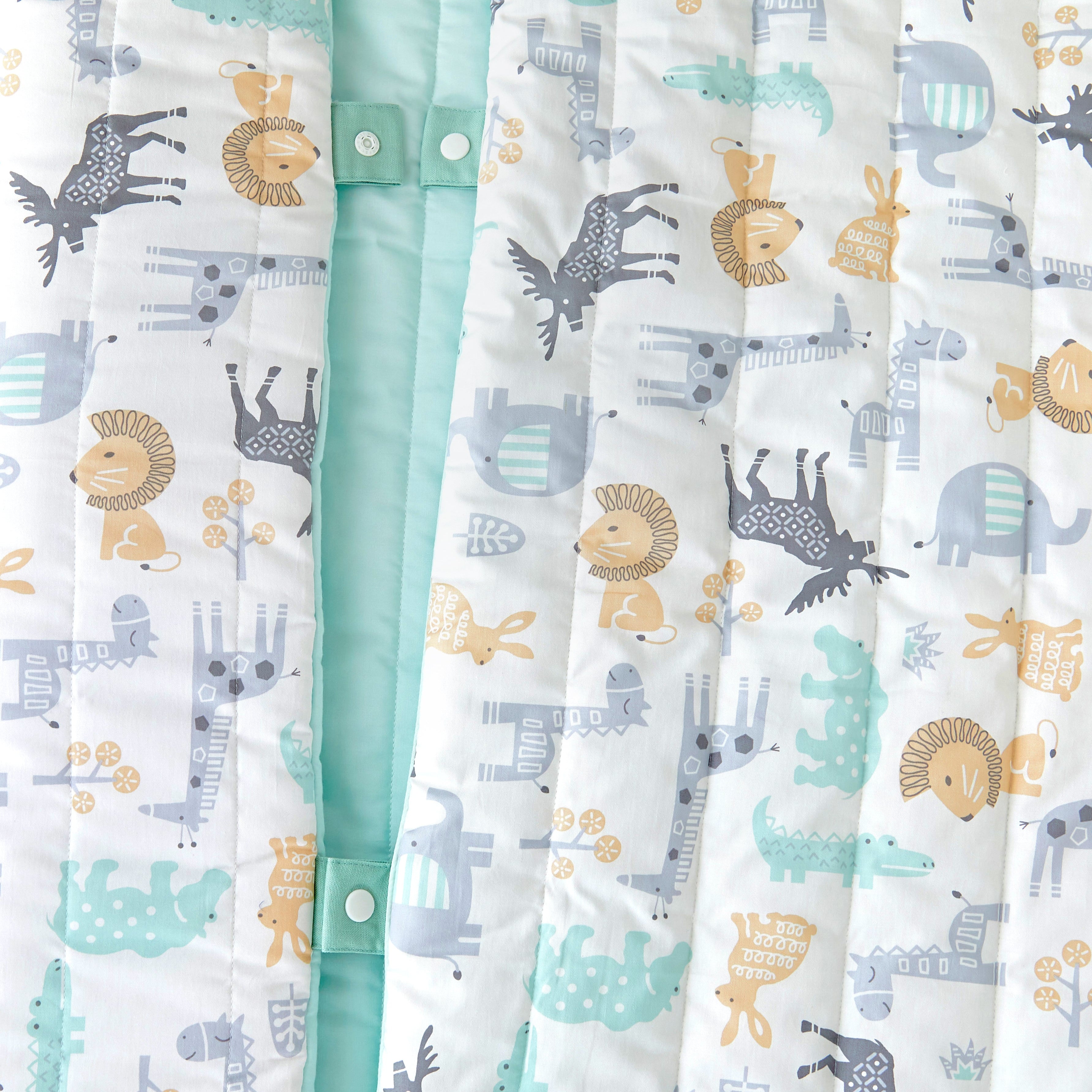 Animal print safari zoo detachable nap mat blanket