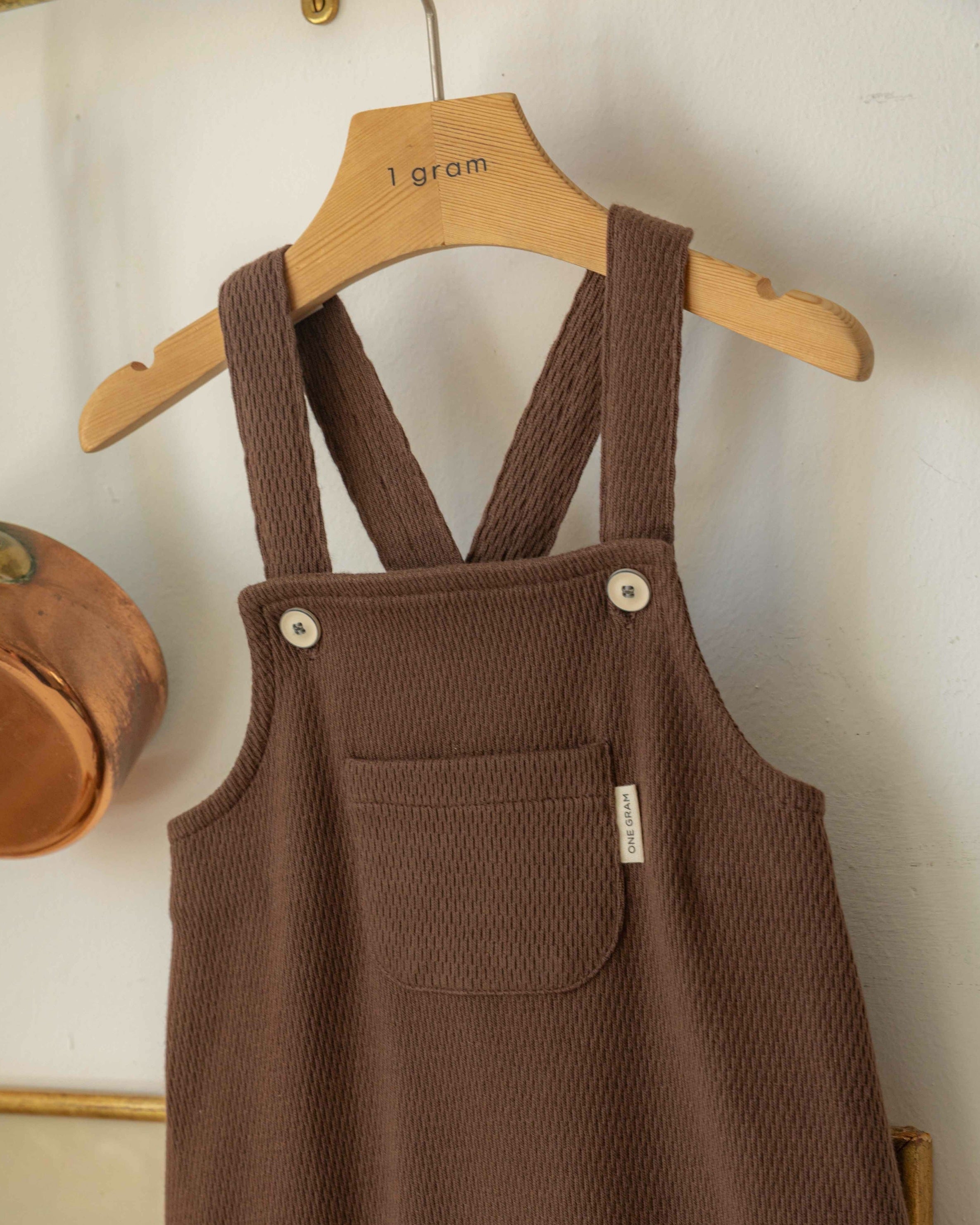 Baby Kids Brown Overalls Romper 