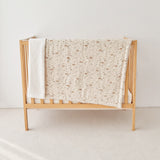 Teddy Bear Leaf Snuggle Gauze & Sherpa Blanket | Optional Personalization