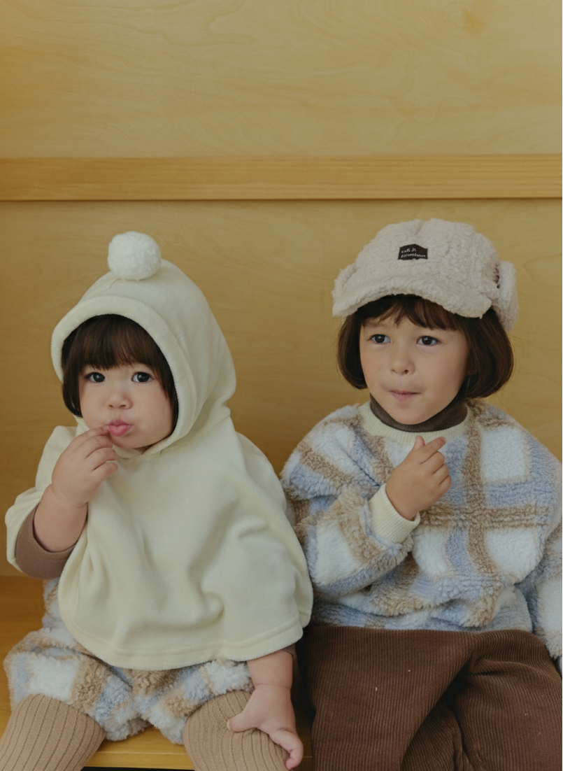 Dumble Winter Check Sweater Blue Brown