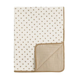 Darling Dots Reversible Multi-Layer Gauze Baby Blanket (30"x40") | LOA DAISY
