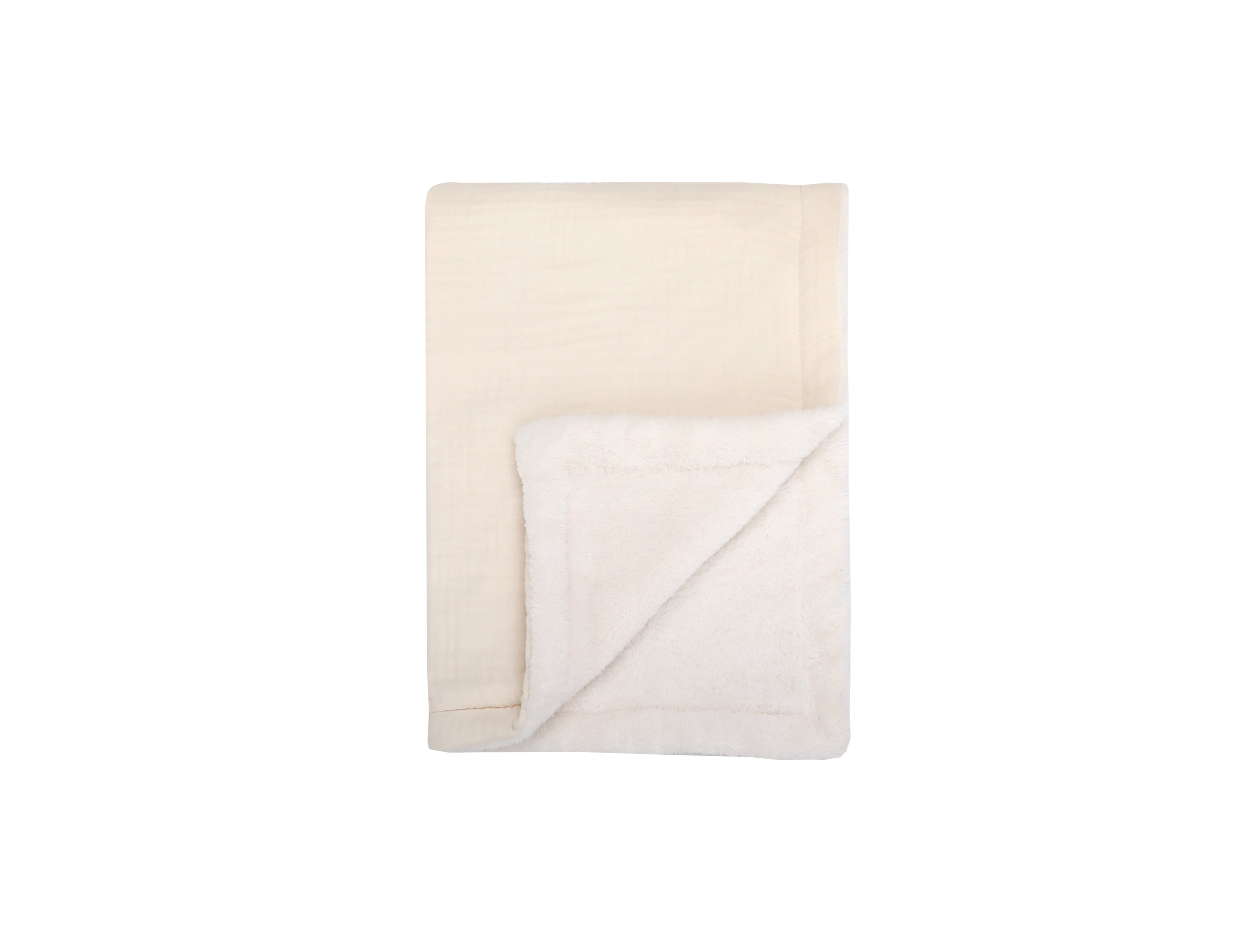 Luxe Multi-Layer Gauze & Sherpa Baby Blanket | Optional Personalization
